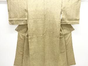 アンティーク　木目模様手織り紬着物